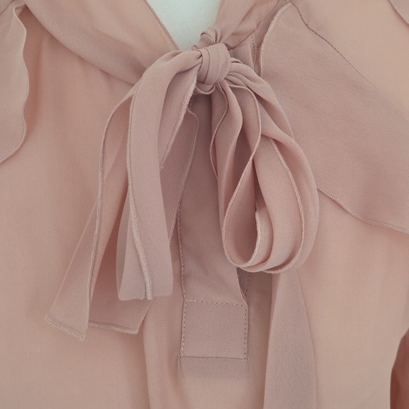 See By Chloé Lightweight Blouse in Blush Peach Large - Picture 2 of 7